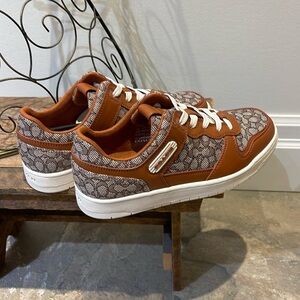 🆕COACH C201 Micro Signature Jacquard Sneakers